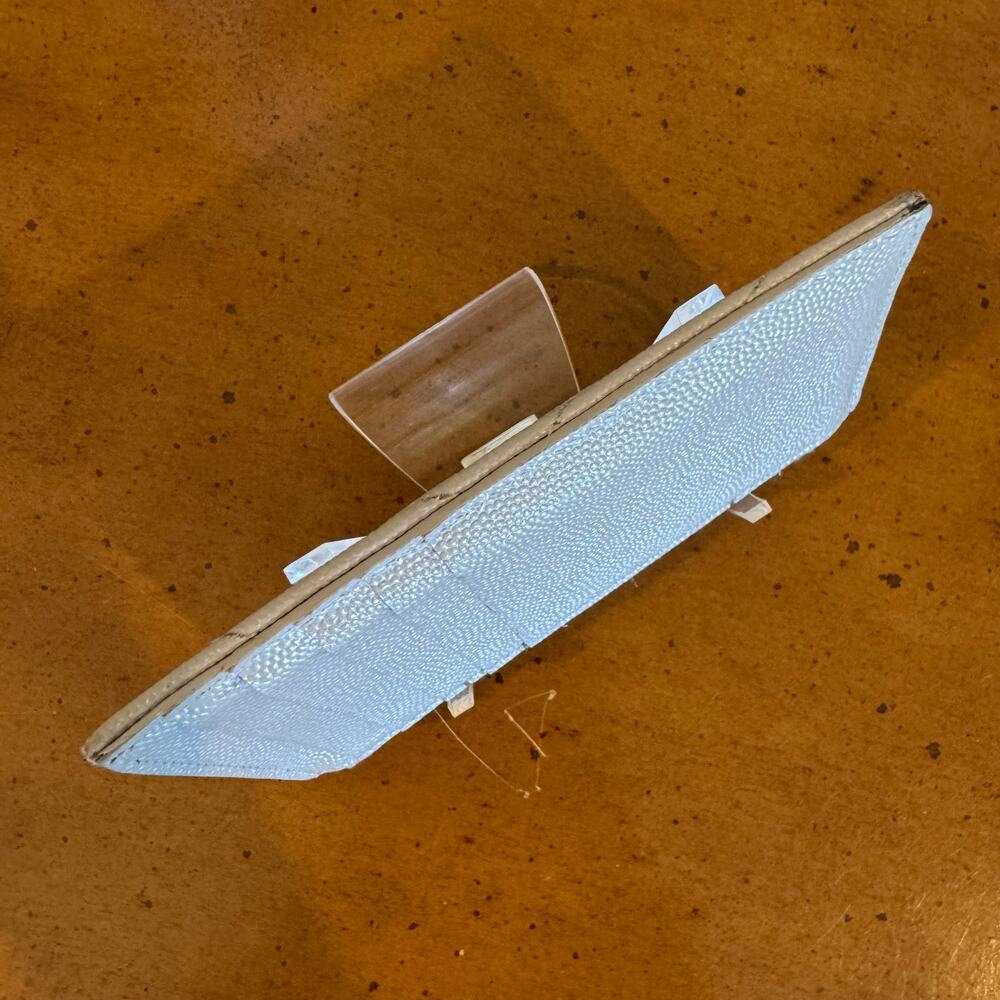 Saint Laurent Cassandra Leather Coin Purse Wallet Gray - Authentic YSL - Picture 4 of 13